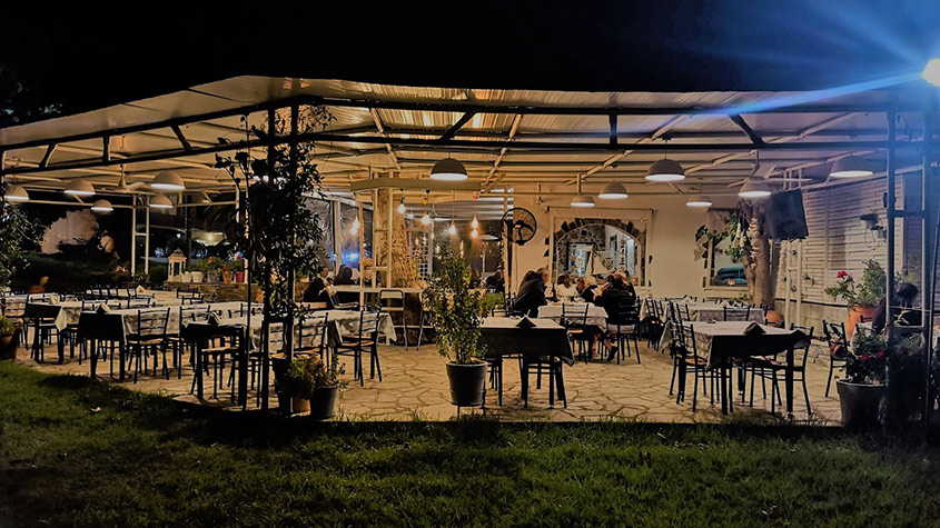 Griechische Taverne Boukadoura in Porto Koufo